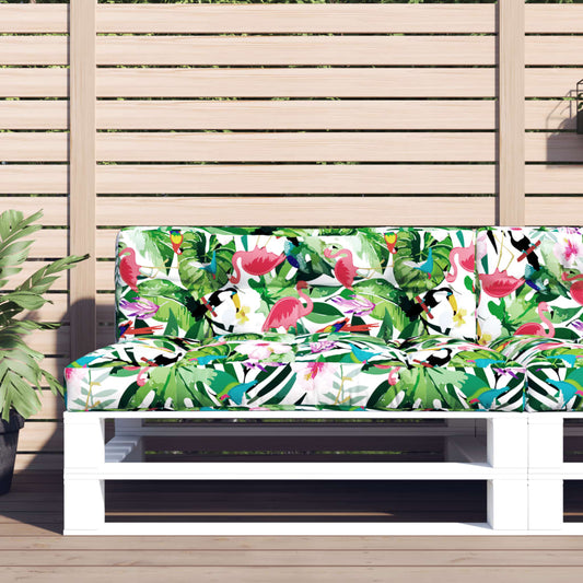 vidaXL Μαξιλάρι Παλέτας Πολύχρωμο 120 x 40 x 12 εκ. Υφασμάτινο