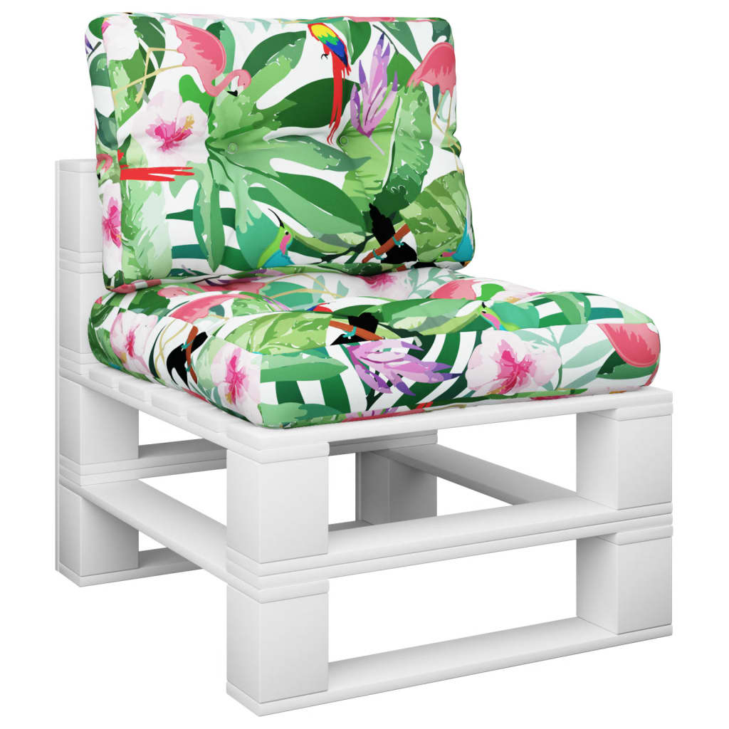 vidaXL Μαξιλάρια Παλέτας 2 τεμ. Πολύχρωμα Υφασμάτινα