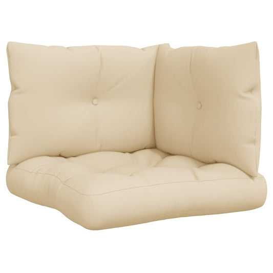 vidaXL Μαξιλάρια Παλέτας 3 τεμ. Μαύρα Υφασμάτινα