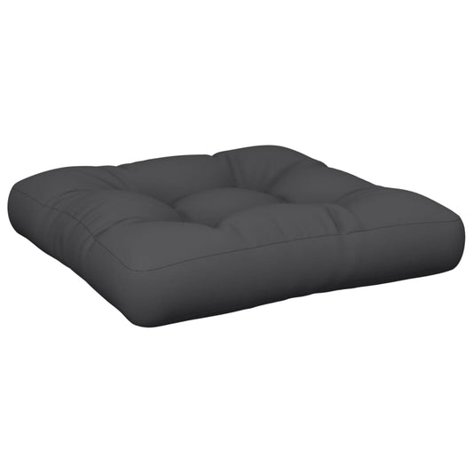 vidaXL Μαξιλάρα Δαπέδου / Παλέτας Μαύρη 60x61,5x10 εκ. Βαμβακερή