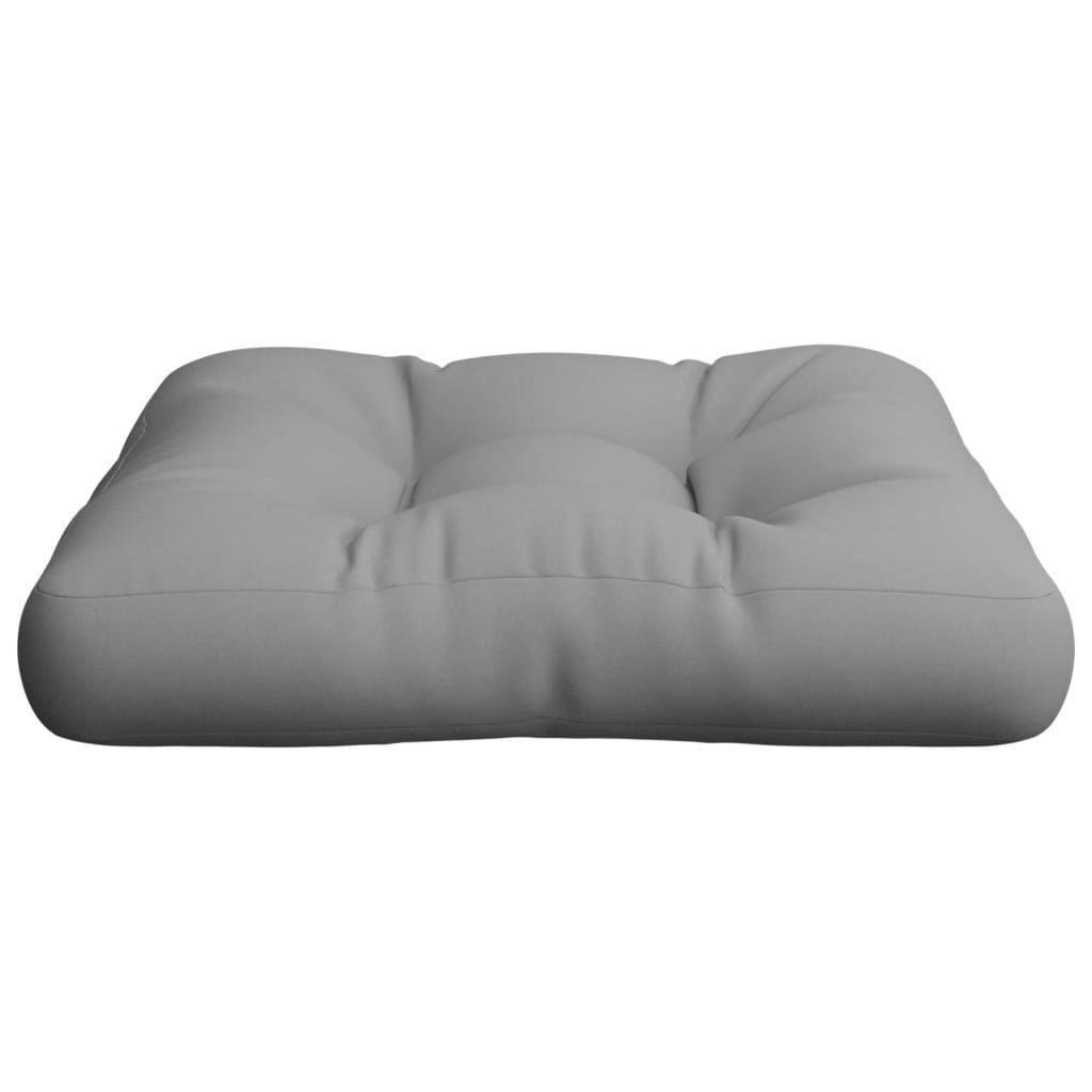 vidaXL Μαξιλάρι Παλέτας Γκρι 58 x 58 x 10 εκ. από Ύφασμα