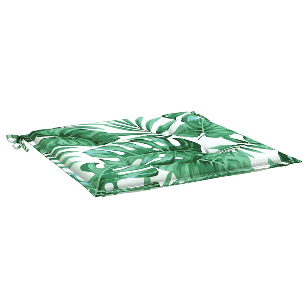vidaXL Μαξιλάρια για καρέκλες 4 pcs Σχέδιο Φύλλου 50 x 50 x 4 cm