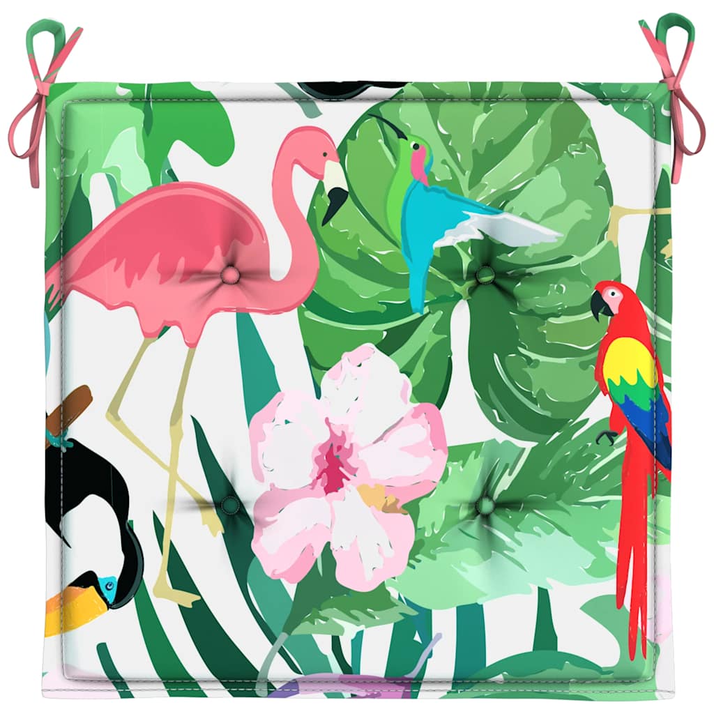 vidaXL Μαξιλάρια Καρέκλας 2 τεμ. Πολύχρωμα 50x50x4 εκ. Υφασμάτινα