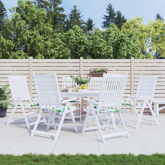 vidaXL Μαξιλάρια για καρέκλες 6 pcs Πολύχρωμο 50 x 50 x 4 cm