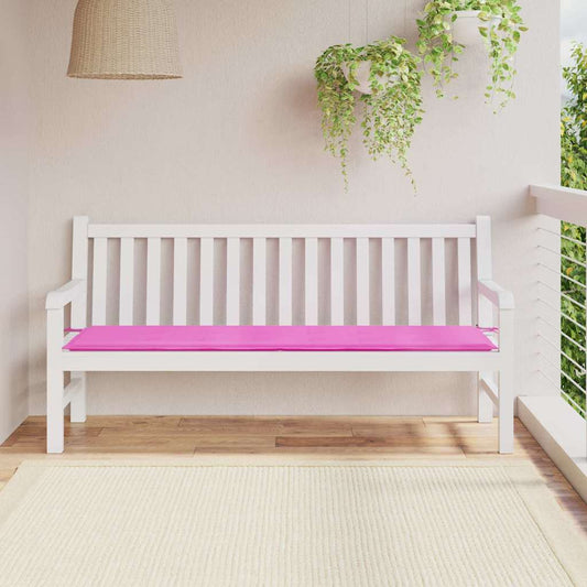 vidaXL Μαξιλάρι Παγκάκι Κήπου Ροζ 180 x 50 x 4 cm Ύφασμα Oxford