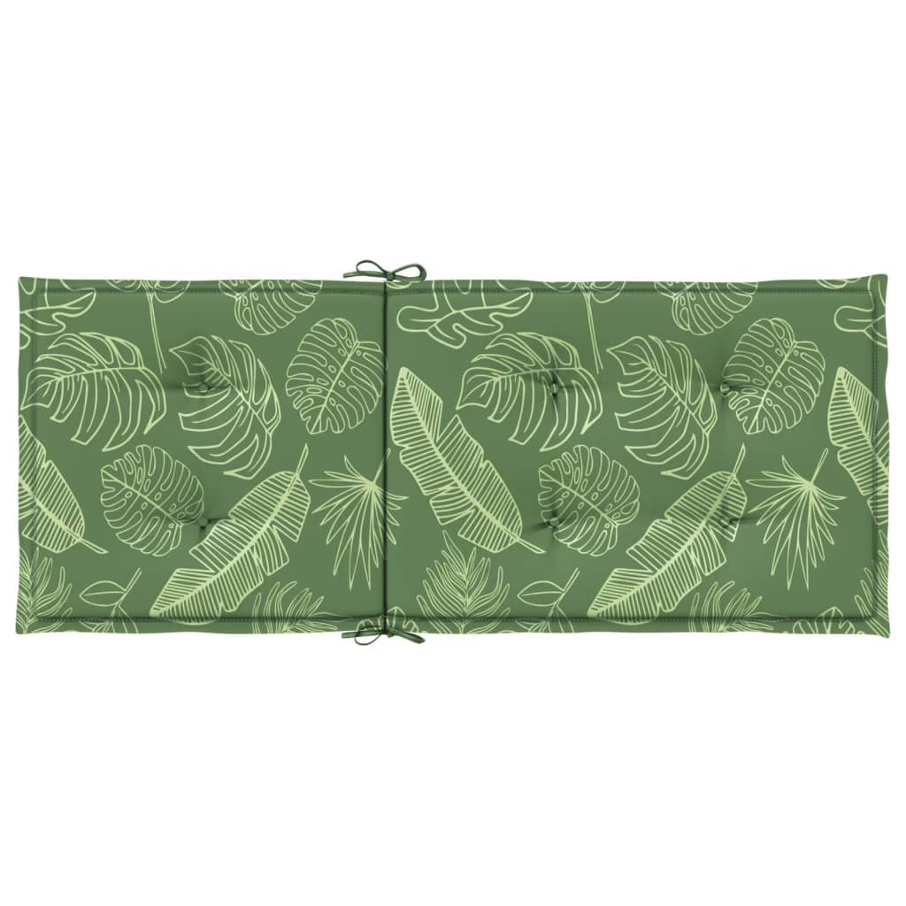 vidaXL Μαξιλάρια Καρέκλας με Ψηλή Πλάτη 6 τεμ Σχέδιο Φύλλων Υφασμάτινα