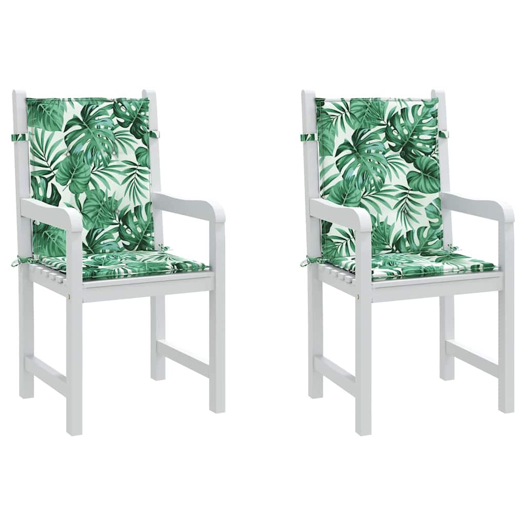 vidaXL Μαξιλάρια για καρέκλες Άλλο 2 pcs Μοτίβο φύλλων 100 x 50 x 3 cm