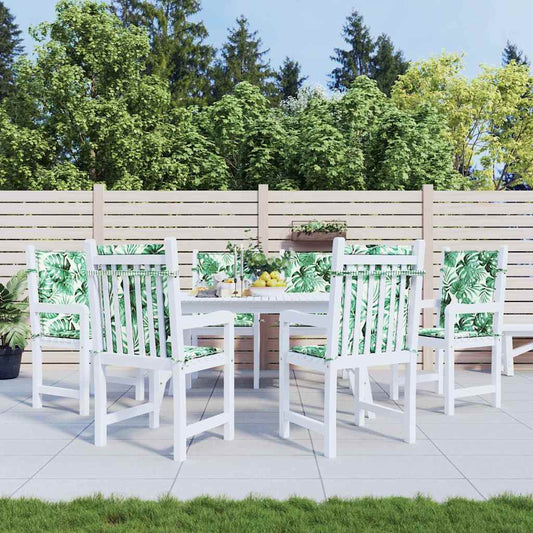 vidaXL Μαξιλάρια Πλάτης Φύλλο 6 pcs Σχέδιο Φύλλου 100 x 50 x 3 cm