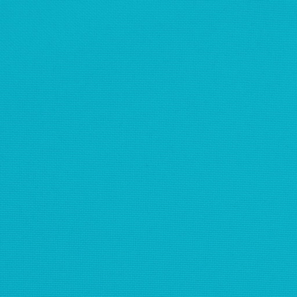 vidaXL Μαξιλάρια Καρέκλας με Πλάτη 6 τεμ. Τιρκουάζ Υφασμάτινα