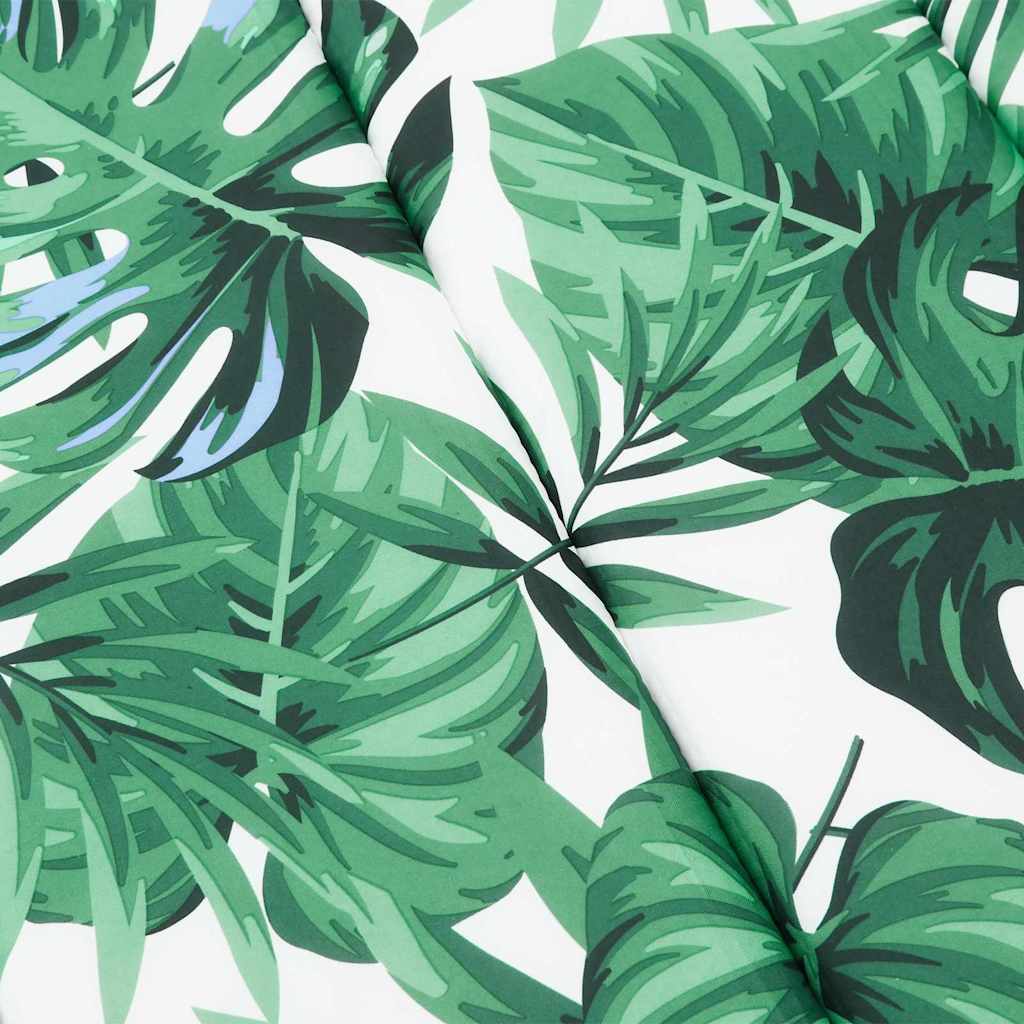 vidaXL Μαξιλάρι Ξαπλώστρας Ήλιου Floral Πράσινο 200 x 70 x 4 εκ.