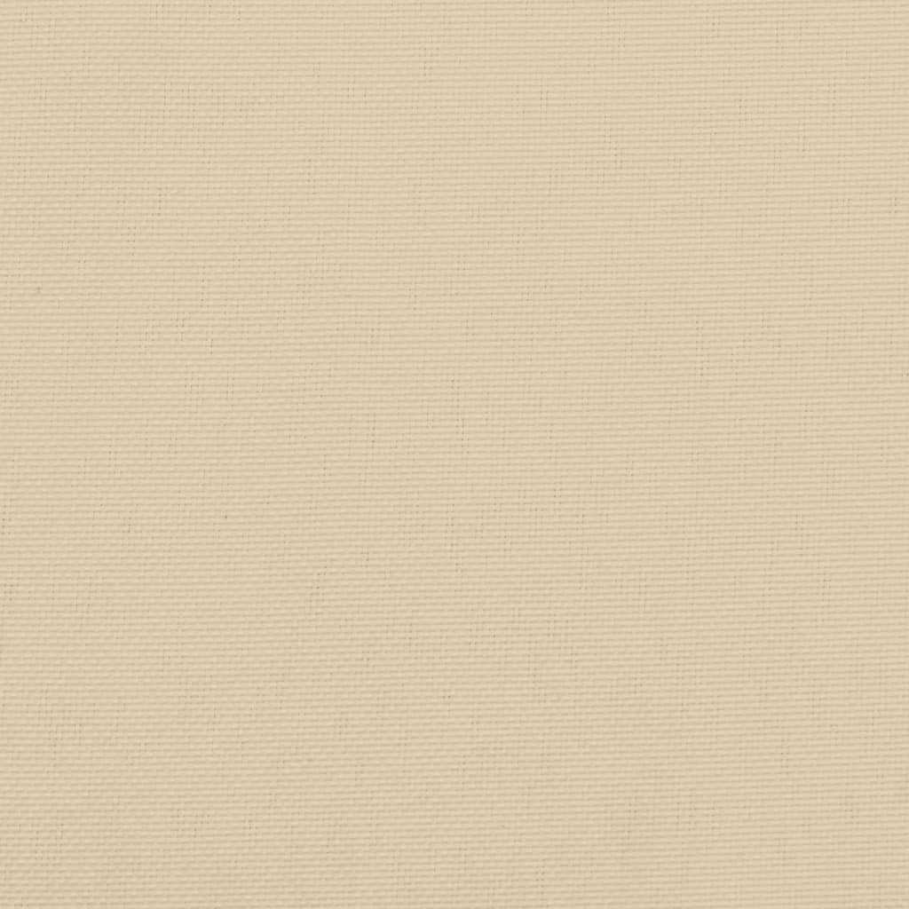 vidaXL Μαξιλάρια Καρέκλας Κήπου 2 τεμ. Μπεζ 40x40x7 εκ. Υφασμάτινα