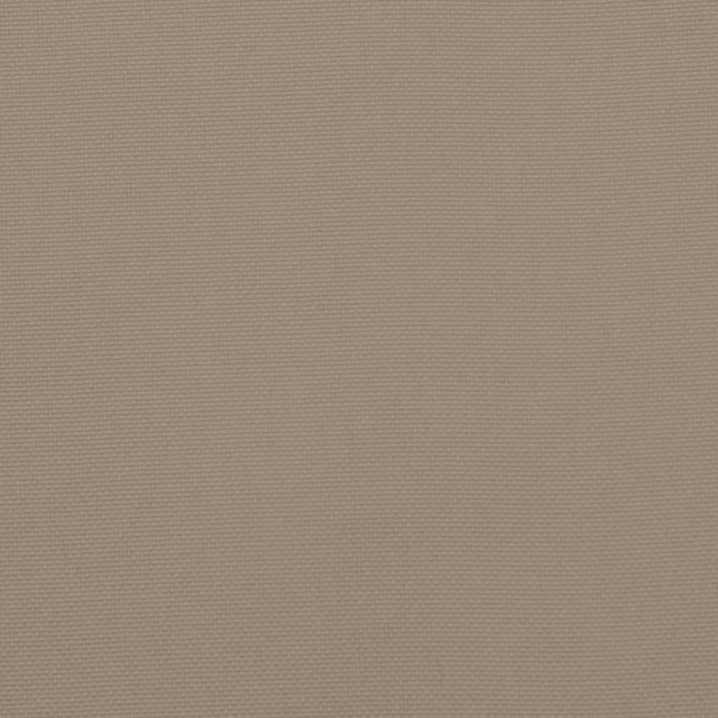 vidaXL Μαξιλάρια Καρέκλας Κήπου 4 τεμ. Taupe 40x40x7 εκ. Υφασμάτινα