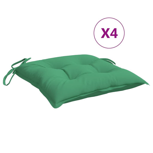 vidaXL Μαξιλάρια Παλέτας Κήπου 4 τεμ. Πράσινα 50x50x7 εκ. Υφασμάτινα
