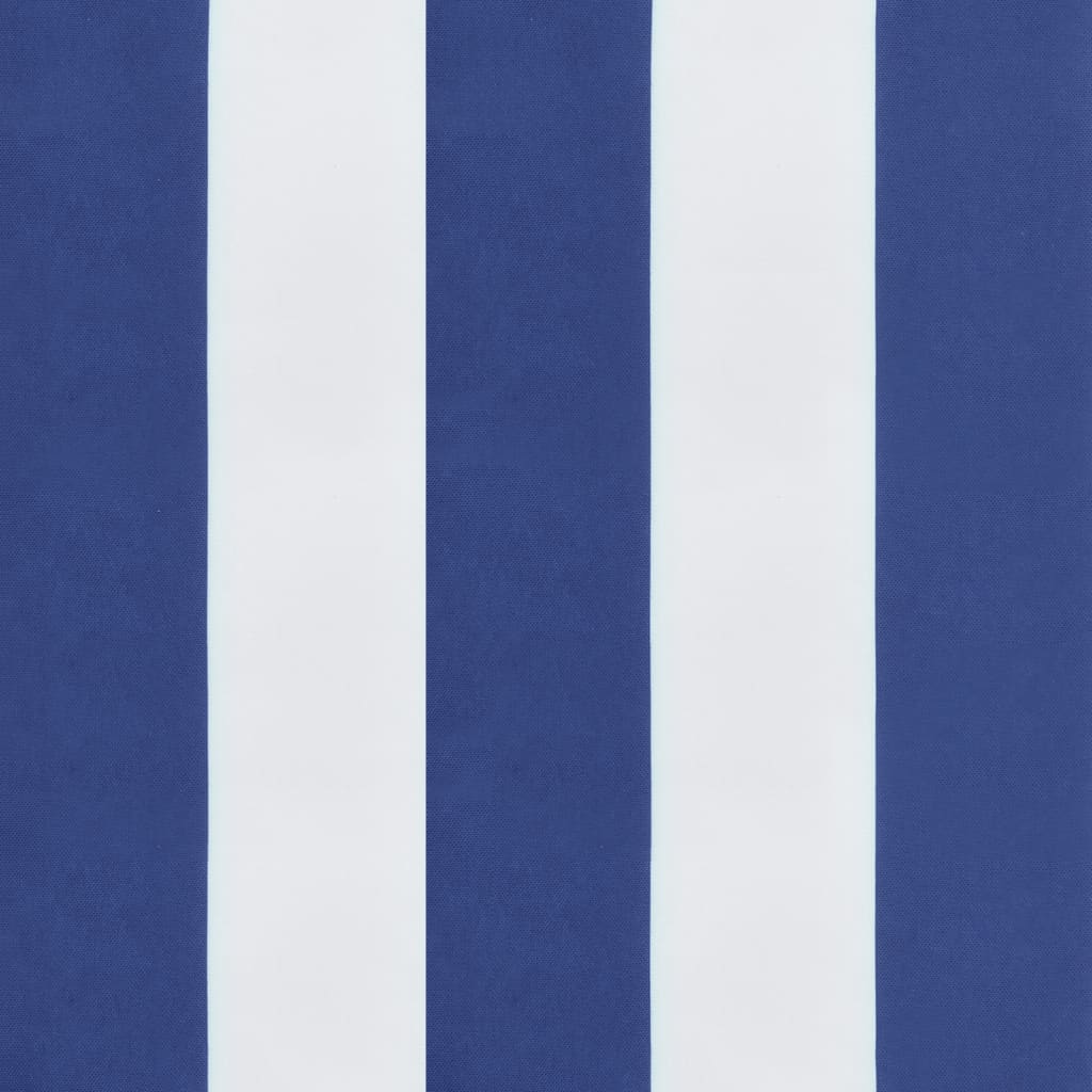 vidaXL Μαξιλάρι Πάγκου Κήπου Μπλε&Λευκό Ριγέ 150x50x7 εκ Ύφασμα Oxford