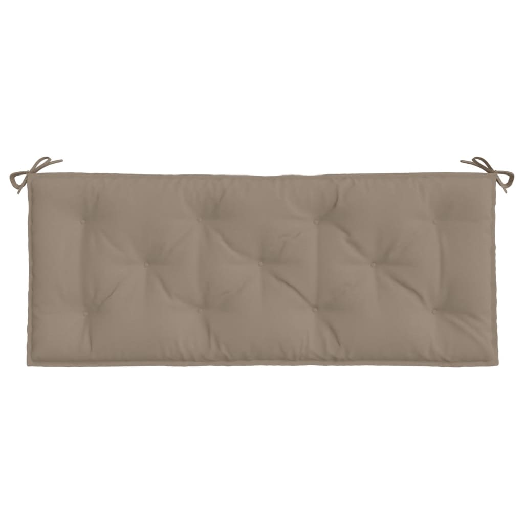 vidaXL Μαξιλάρια Πάγκου Κήπου 2 τεμ. Taupe 120x50x7cm Ύφασμα Oxford