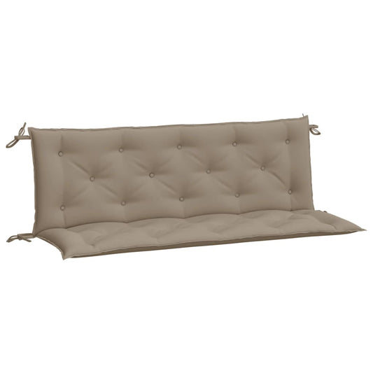 vidaXL Μαξιλάρια Πάγκου Κήπου 2 τεμ. Taupe 150x50x7cm Ύφασμα Oxford