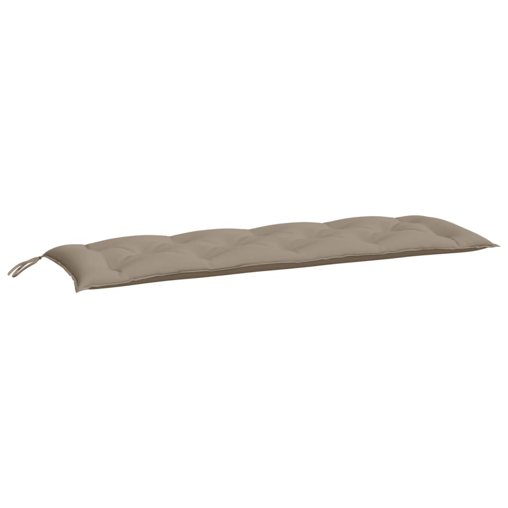 vidaXL Μαξιλάρια Πάγκου Κήπου 2 τεμ. Taupe 150x50x7cm Ύφασμα Oxford
