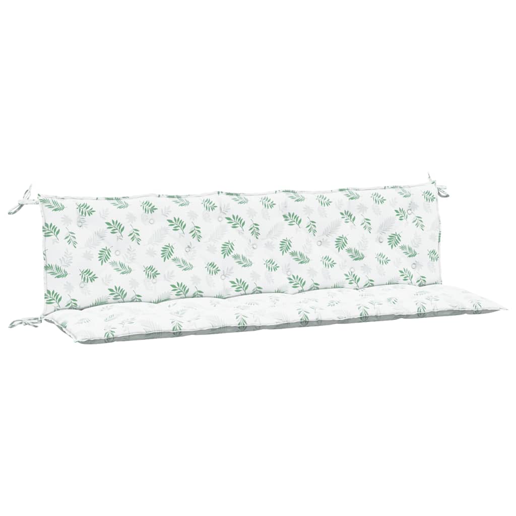 vidaXL Μαξιλάρια Πάγκου Κήπου 2 τεμ. Σχέδιο Φύλλων από Ύφασμα Oxford