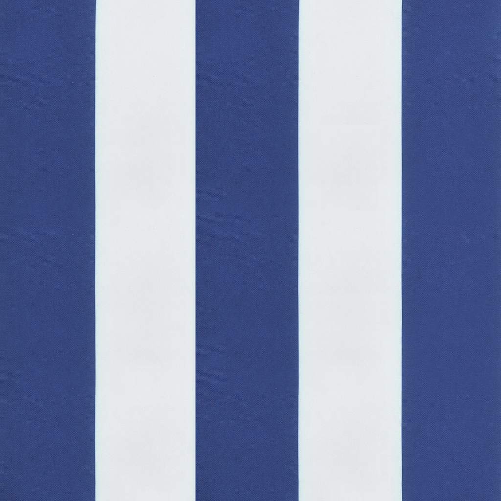 vidaXL Μαξιλάρια Πάγκου 2 τεμ. Μπλε & Λευκό Ριγέ 200x50x7εκ Υφασμάτινα