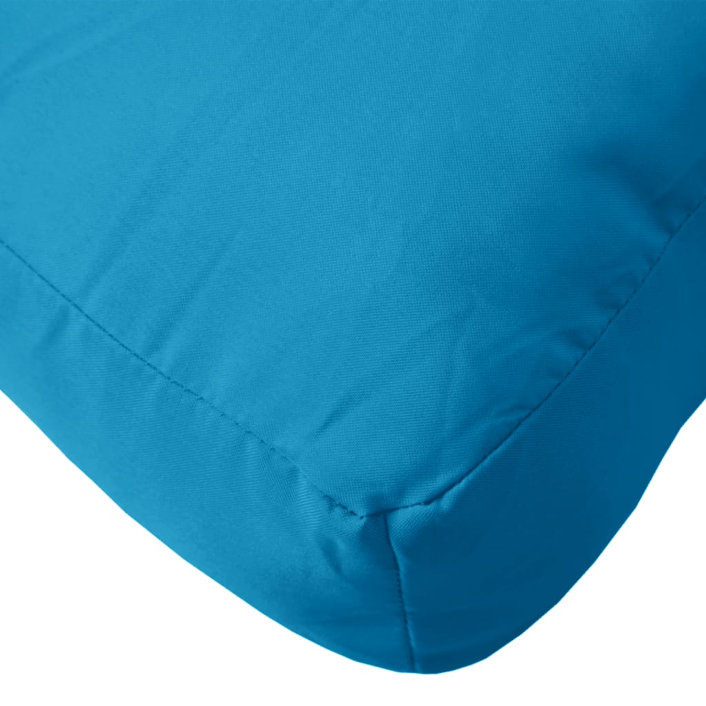 vidaXL Μαξιλάρια Παλέτας Αν. Μπλε 60x60x9,5 εκ. από Ύφασμα Oxford