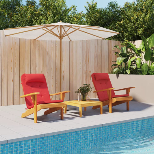 vidaXL Μαξιλάρια Καρέκλας Adirondack 2 τεμ. Κόκκινο από Ύφασμα Oxford