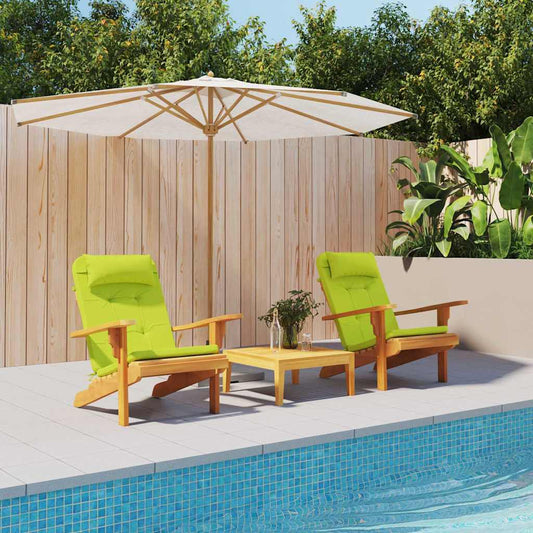 vidaXL Μαξιλάρια για καρέκλες 2 pcs Φωτεινό Πράσινο 58 x 77 x 4,5 εκ