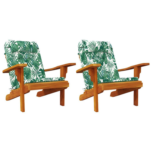 vidaXL Μαξιλάρι Καρέκλας 2 pcs Πράσινο 58 x 77 x 4.5 εκ Ύφασμα Oxford