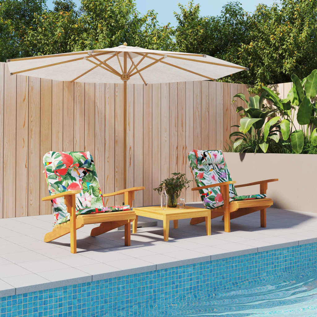 vidaXL Μαξιλάρια Καρέκλας Adirondack 2 τεμ. Πολύχρωμα Ύφασμα Oxford