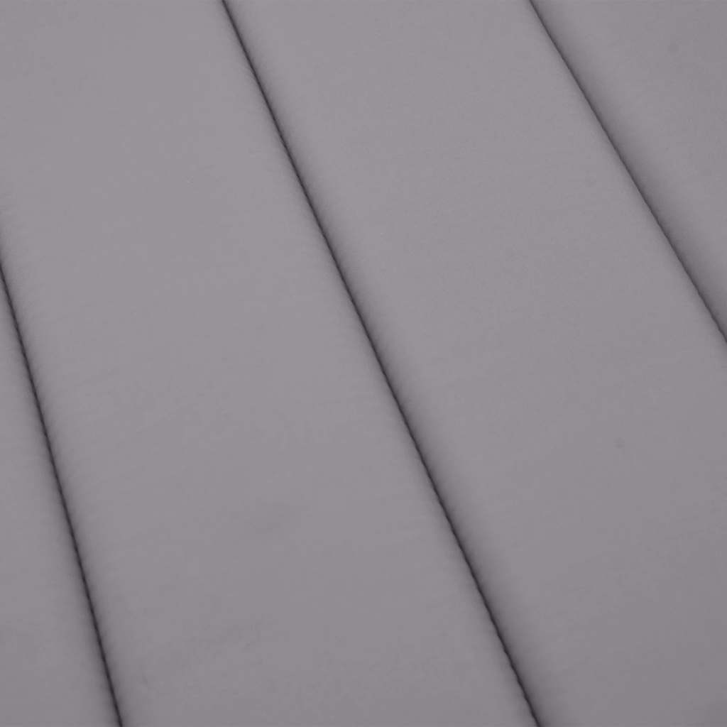 vidaXL Μαξιλάρι Ξαπλώστρας Γκρι 180x60x4 εκ. από Ύφασμα Oxford