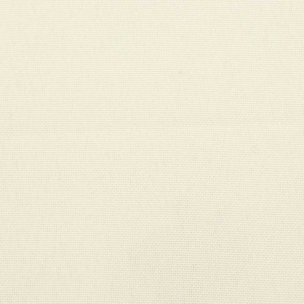 vidaXL Μαξιλάρια Καρέκλας με Πλάτη 2 τεμ. Κρεμ από Ύφασμα Oxford