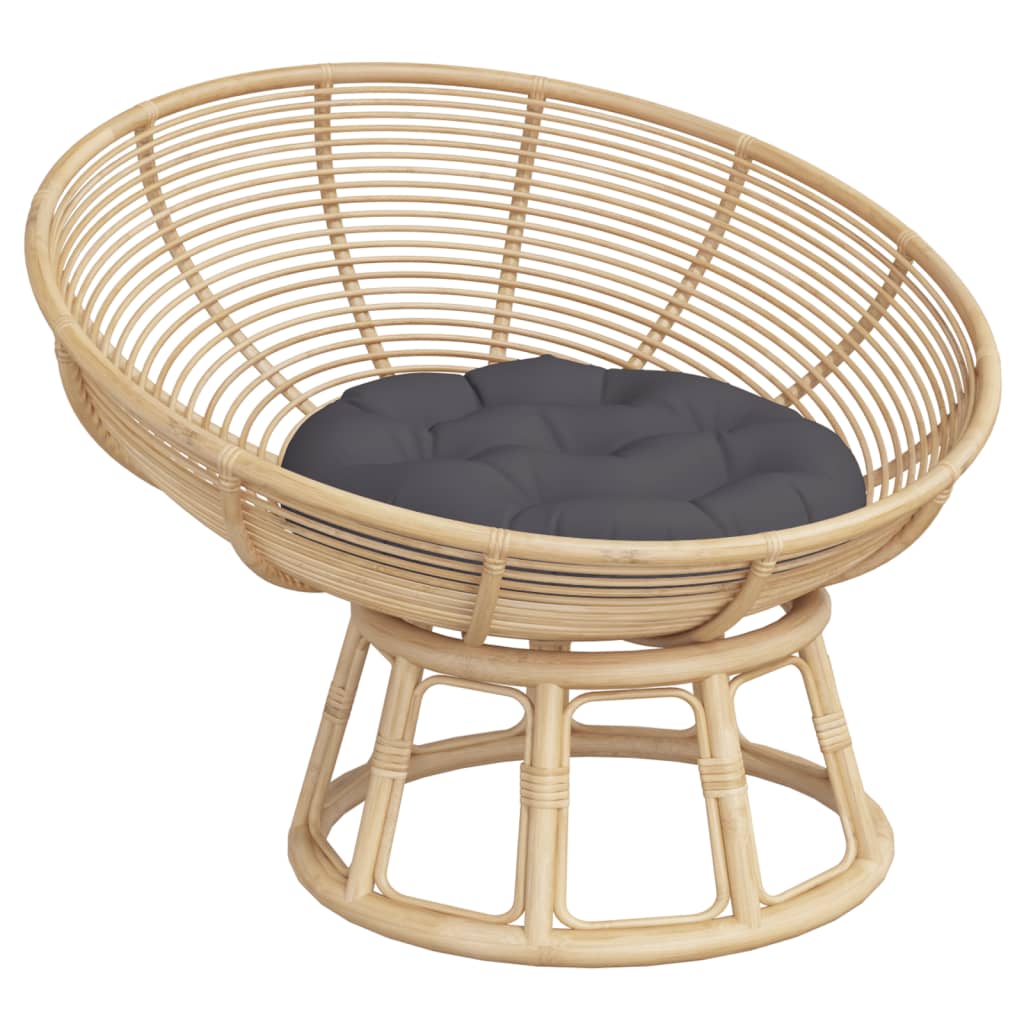 vidaXL Μαξιλάρι Στρογγυλό Ανθρακί Ø 60 x 11 εκ. από Ύφασμα Oxford