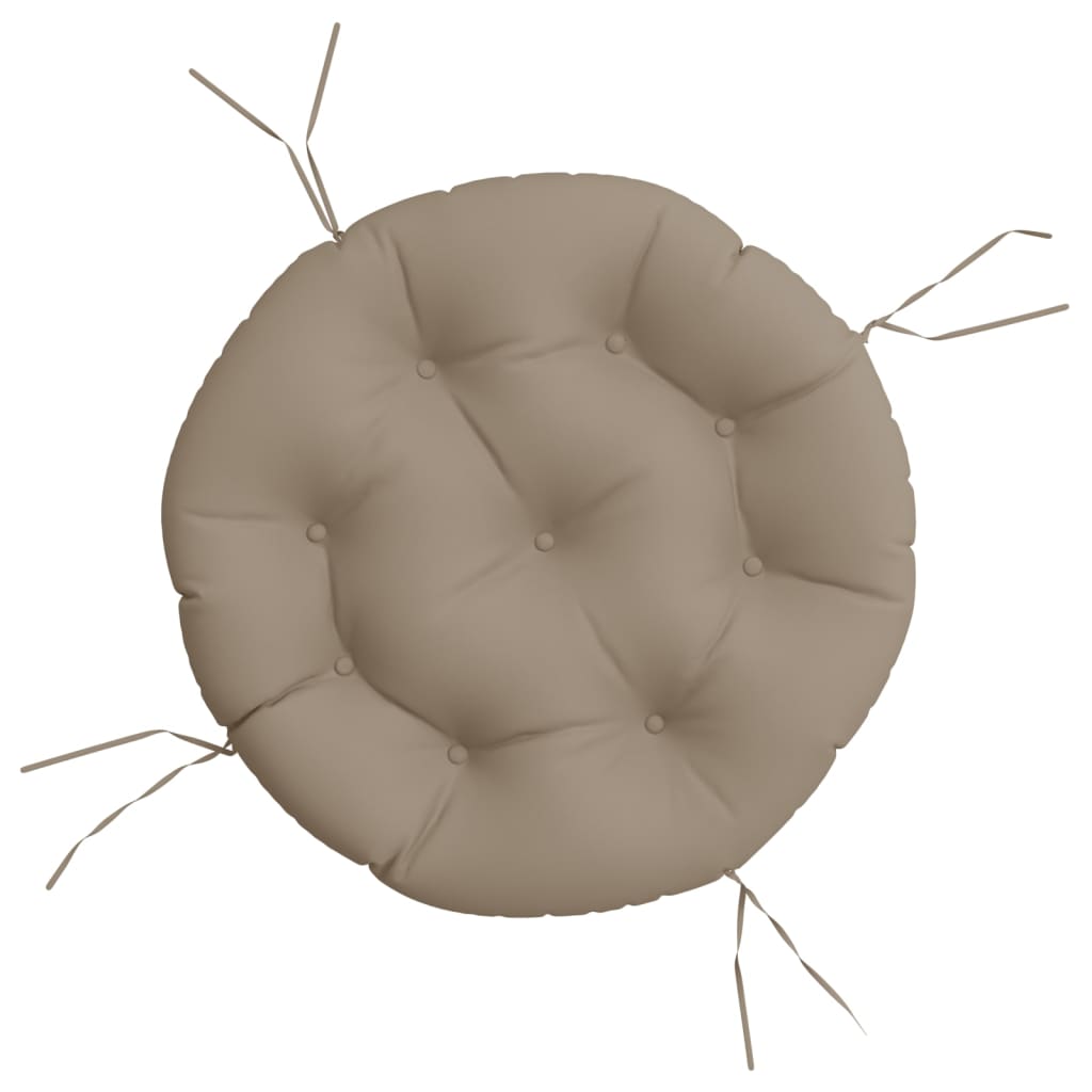 vidaXL Μαξιλάρι Στρογγυλό Taupe Ø 60 x 11 εκ. από Ύφασμα Oxford