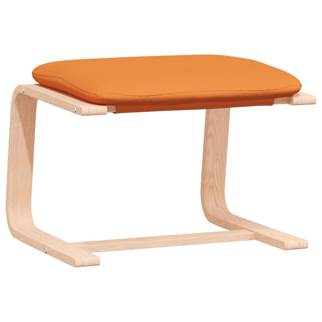 vidaXL Πολυθρόνα Relax Σκούρο Κίτρινο Υφασμάτινη με Υποπόδιο