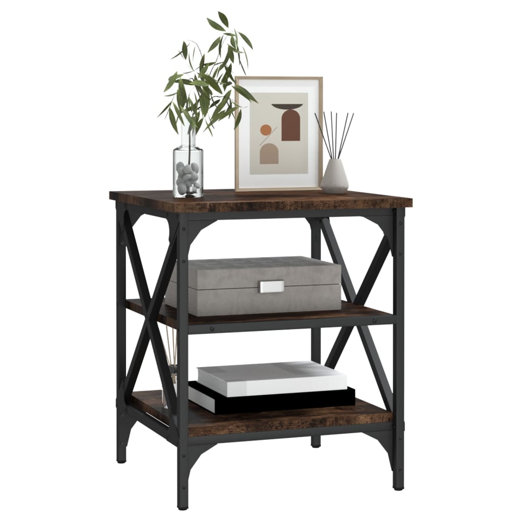 vidaXL Βοηθητικό Τραπέζι Καπνιστή Δρυς 40x42x50 εκ. Επεξεργασμένο Ξύλο