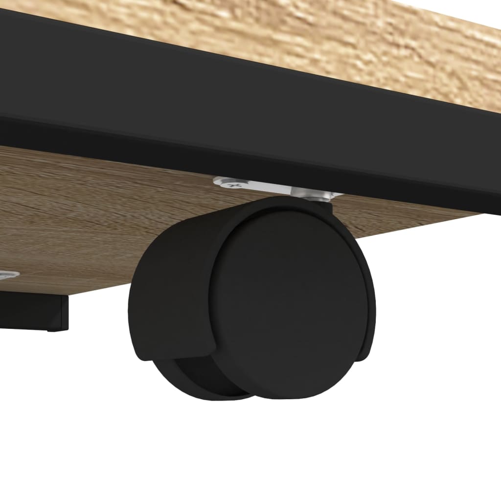 vidaXL Βοηθητικό Τραπέζι με Ρόδες Sonoma Δρυς 50x35x55,5εκ. Επεξ. Ξύλο