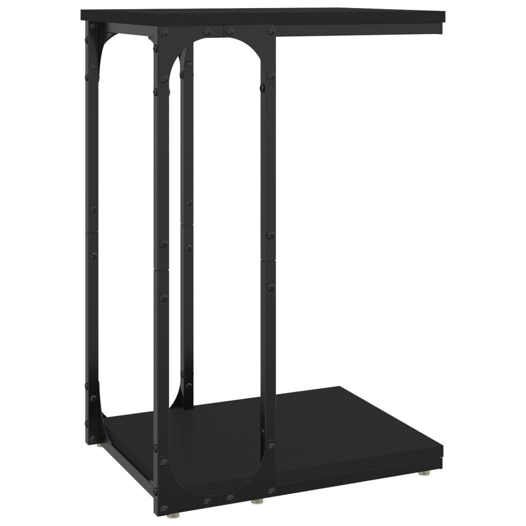 vidaXL Βοηθητικό Τραπέζι Μαύρο 40 x 30 x 60 εκ. από Επεξεργασμένο Ξύλο
