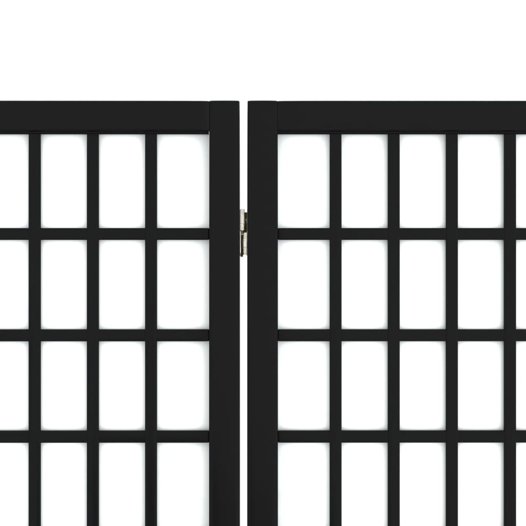 vidaXL Παραβάν Ιαπωνικού Στιλ με 4 Πάνελ Πτυσσόμενο Μαύρο 160x170 εκ.