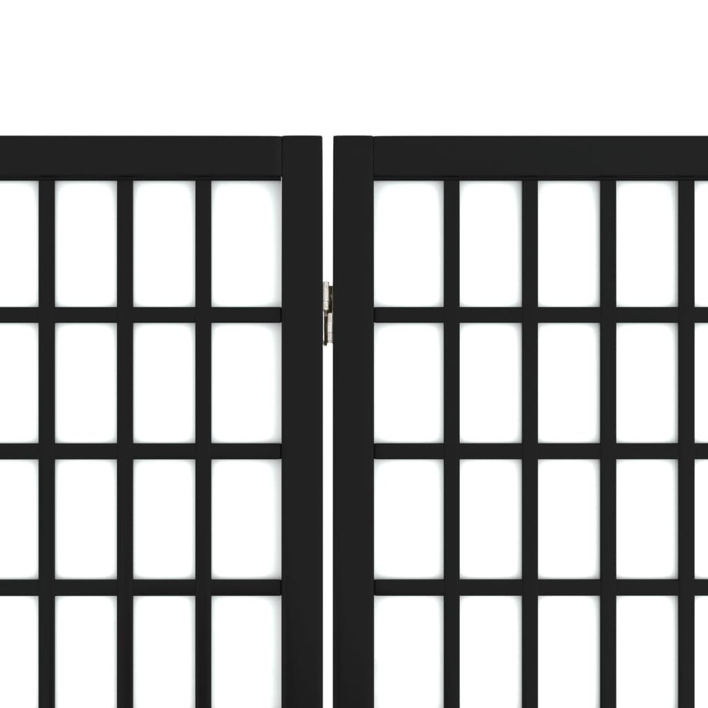 vidaXL Παραβάν Ιαπωνικού Στιλ με 5 Πάνελ Πτυσσόμενο Μαύρο 200x170 εκ.