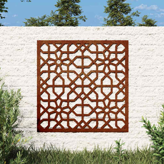 vidaXL Διακοσμητικό Κήπου Μαυριτανικό Σχέδιο 55x55 εκ. Ατσάλι Corten