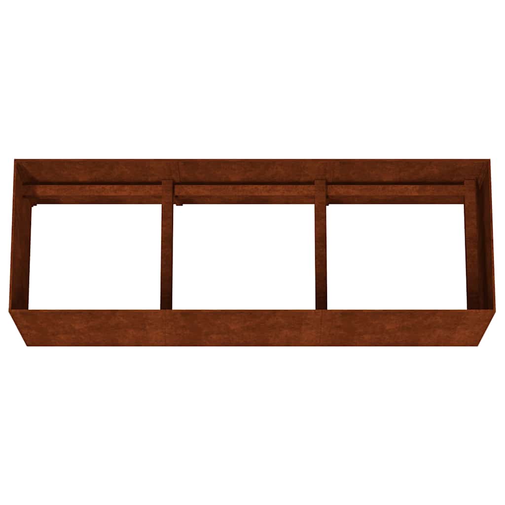 vidaXL Ζαρντινιέρα 120 x 40 x 40 εκ. από Ατσάλι Σκληρυθέν στον Αέρα