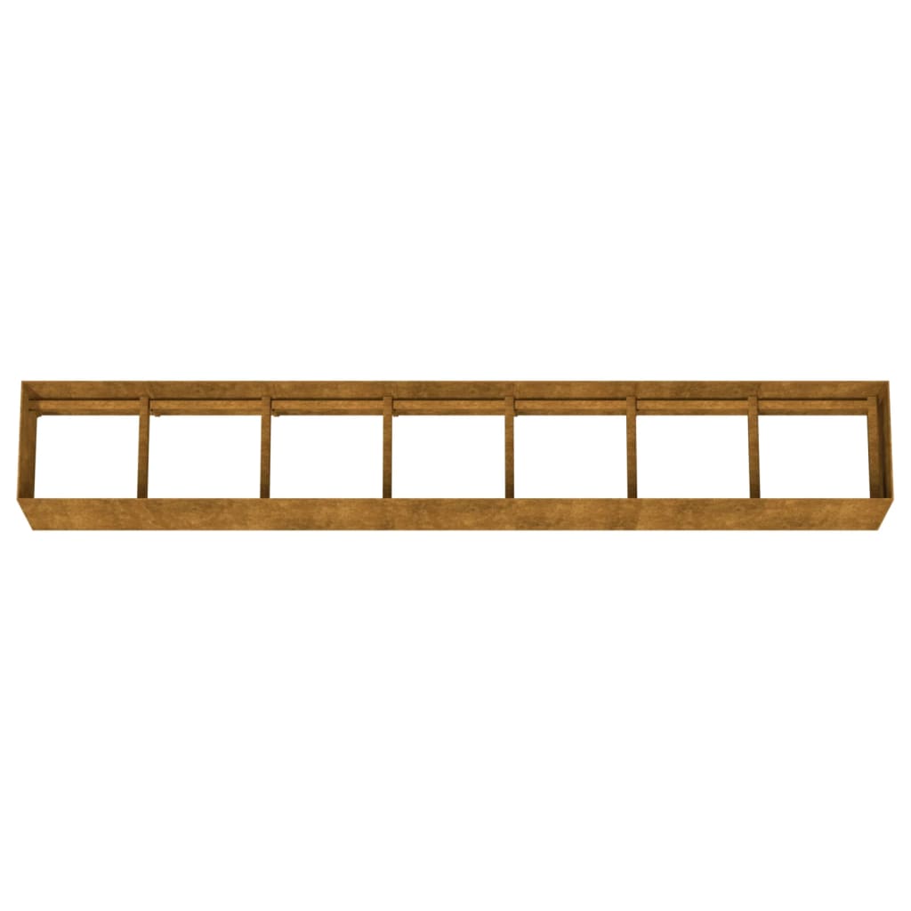 vidaXL Ζαρντινιέρα 280 x 40 x 40 εκ. από Ατσάλι Σκληρυθέν στον Αέρα