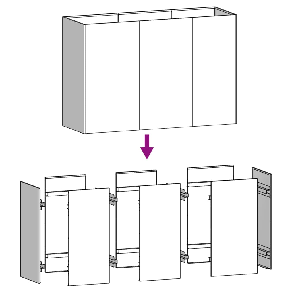 vidaXL Ζαρντινιέρα 120 x 40 x 80 εκ. από Ατσάλι Σκληρυθέν στον Αέρα