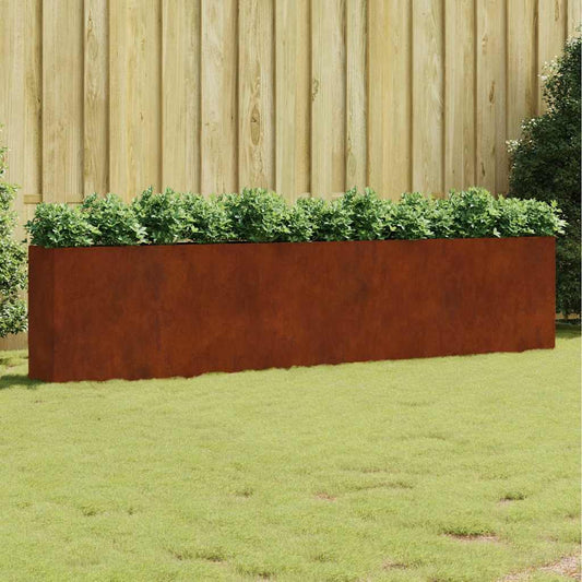 vidaXL Ζαρντινιέρα 360 x 40 x 80 εκ. από Ατσάλι Σκληρυθέν στον Αέρα
