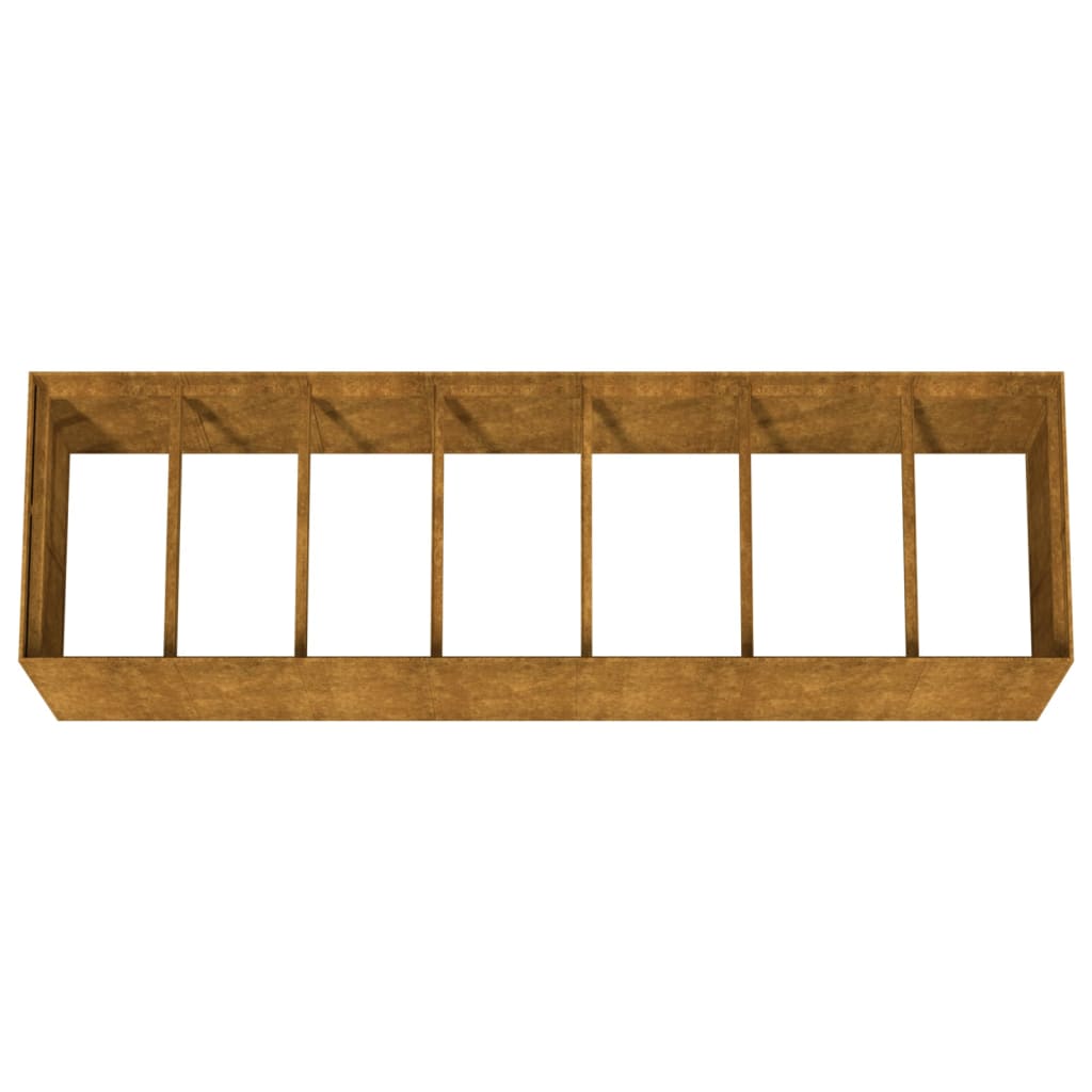 vidaXL Ζαρντινιέρα 280 x 80 x 80 εκ. από Ατσάλι Σκληρυθέν στον Αέρα