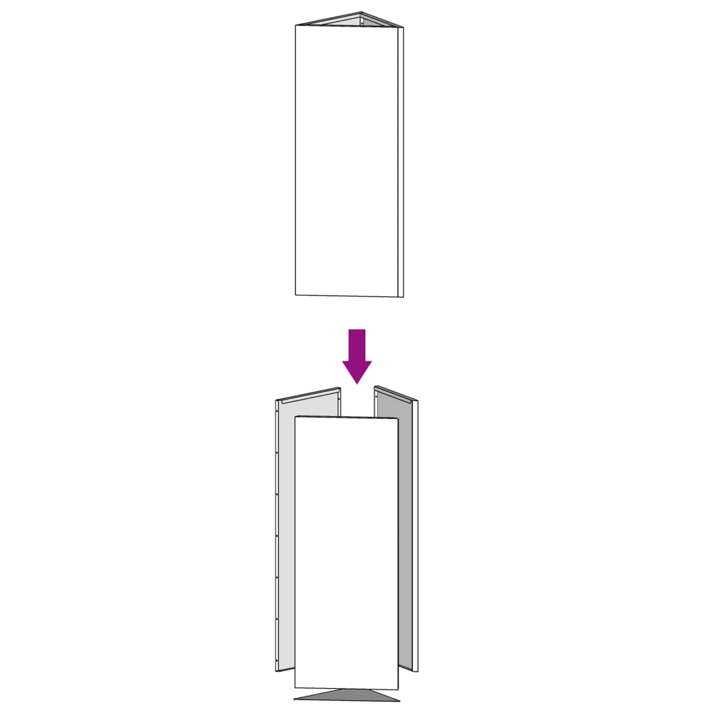 vidaXL Ζαρντινιέρα 40 x 34,5 x 75 εκ. από Ατσάλι Σκληρυθέν στο Αέρα