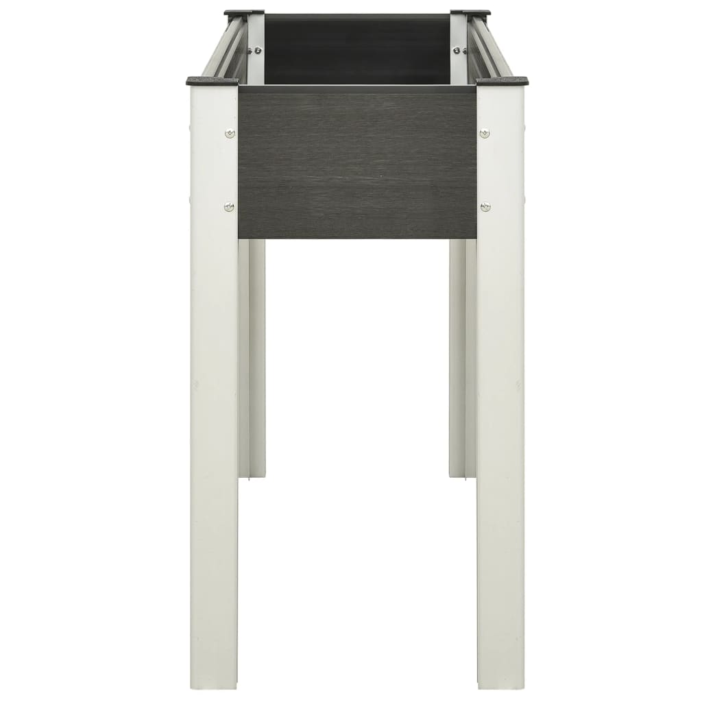 vidaXL Ζαρντινιέρα Κήπου Υπερυψωμένη Γκρι 120x 40 x 75 εκ. από WPC