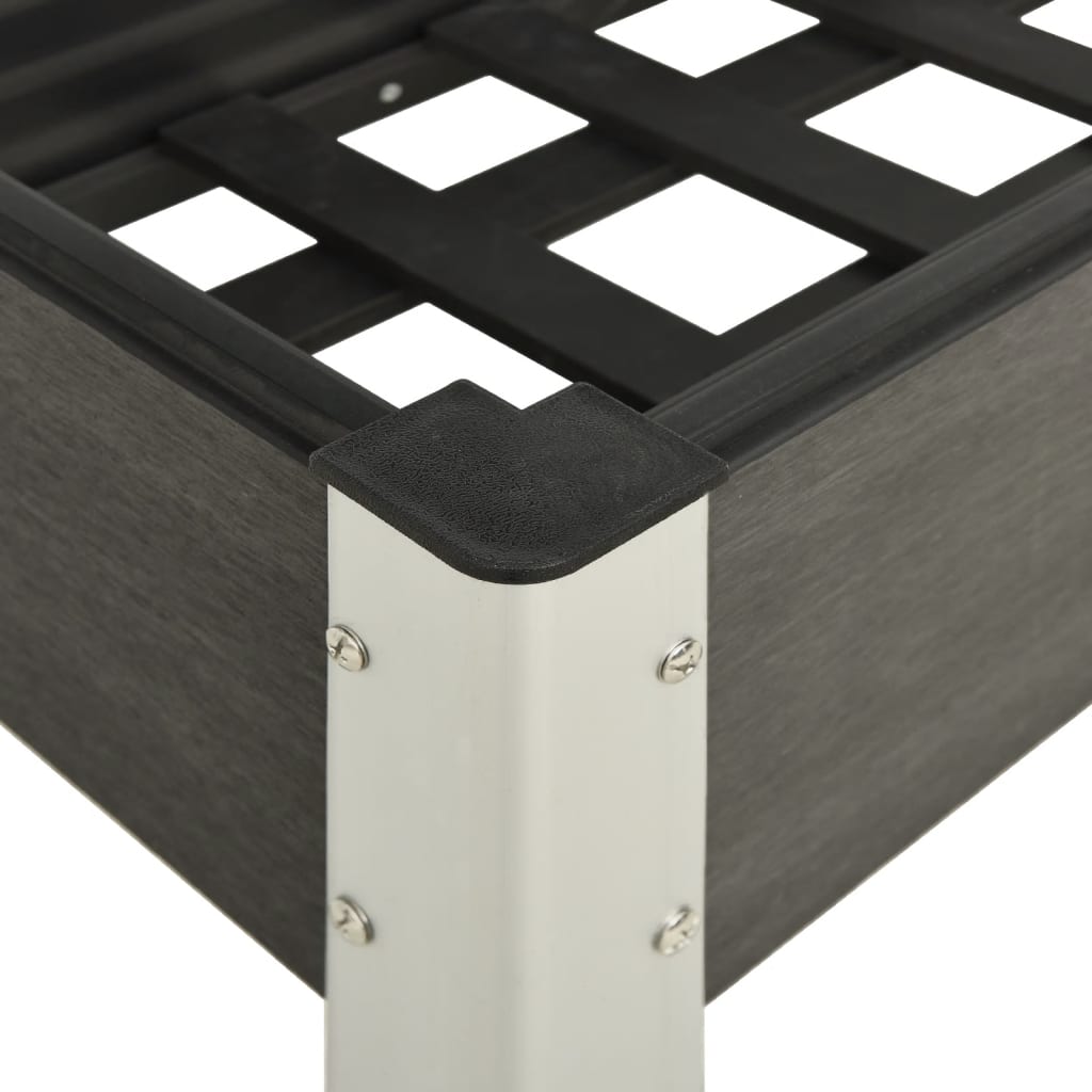 vidaXL Ζαρντινιέρα Κήπου Υπερυψωμένη Γκρι 120x 40 x 75 εκ. από WPC