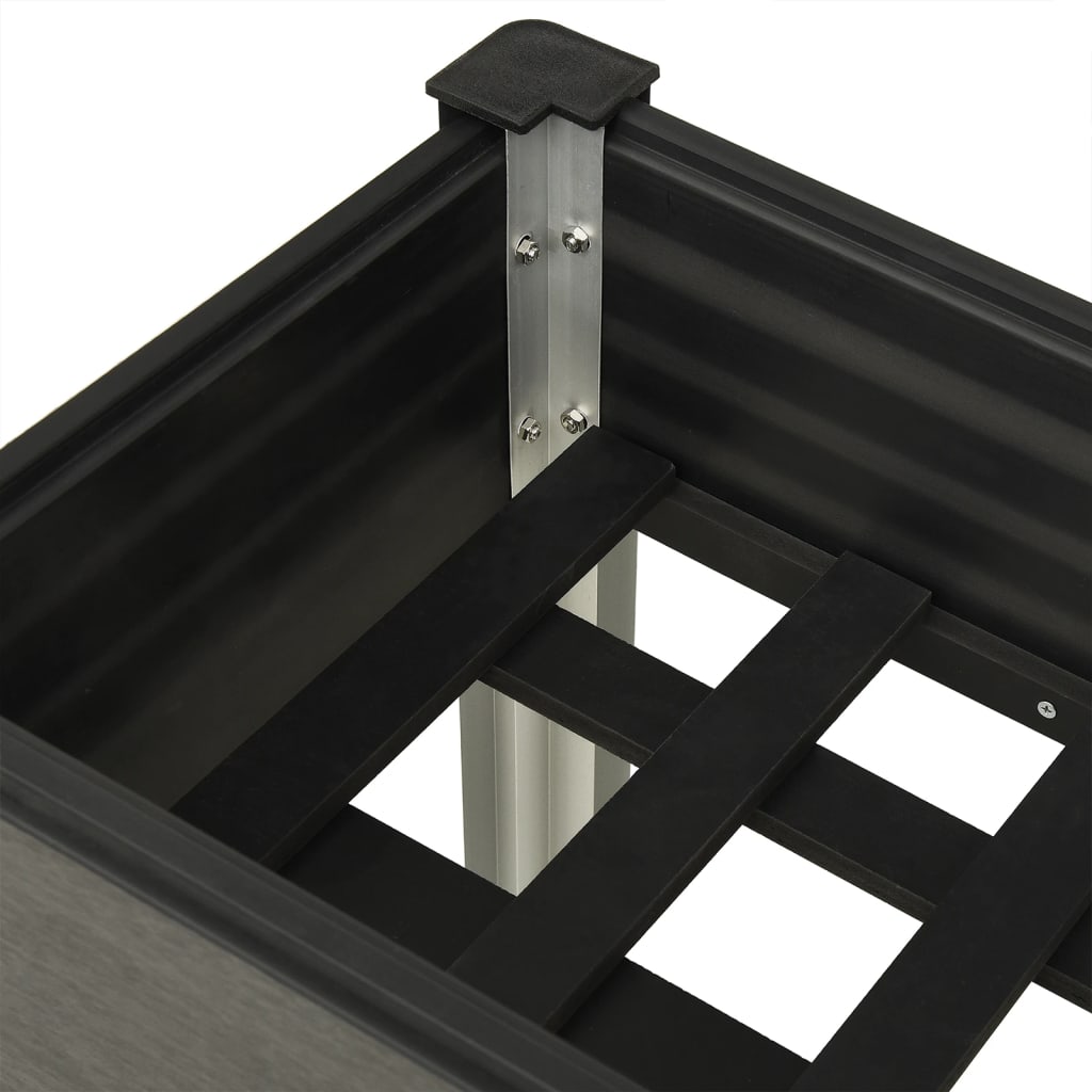 vidaXL Ζαρντινιέρα Κήπου Υπερυψωμένη Γκρι 120x 40 x 75 εκ. από WPC