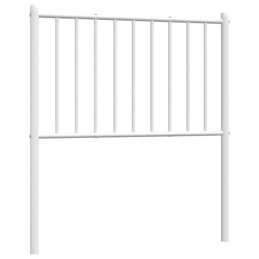 vidaXL Κεφαλάρι Λευκό 80 εκ. Μεταλλικό