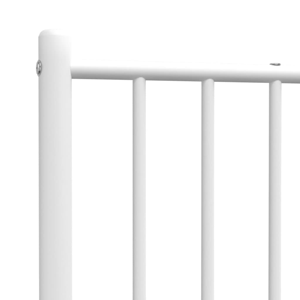 vidaXL Κεφαλάρι Λευκό 107 εκ. Μεταλλικό